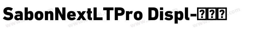 SabonNextLTPro Displ字体转换